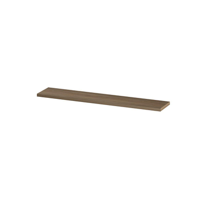 INK 35d Étagère murale - 180x35x3.5cm - bord avant chanfreiné - pour niche - MFC Chêne pur