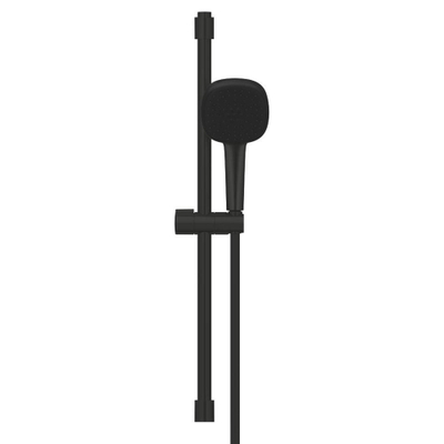 Grohe Tempesta Cube 110 Glijstangset - 60cm - vierkante handdouche - 2 straalsoorten - gladde doucheslang - matte black (mat zwart)