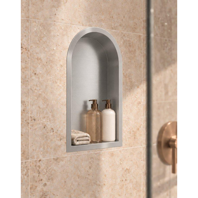 Fortifura Galeria Inbouwnis - 47.8x32.8x10cm - toog - geborsteld RVS