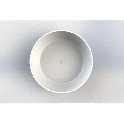 Arcqua Cusco Baignoire îlot ronde 153cm brillant blanc