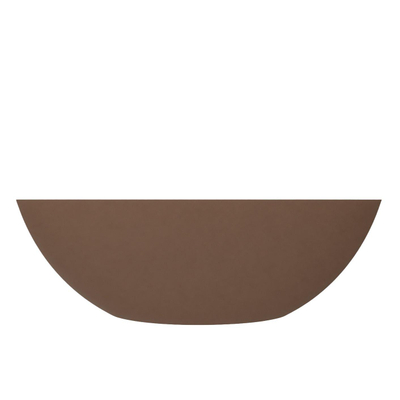Arcqua Prince Opbouw Waskom - ovaal 49x34cm - mat chocola