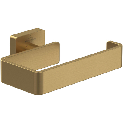Villeroy & Boch Elements - Striking Toiletrolhouder - zonder deksel - 135x93x45mm - Brushed Gold (goud)
