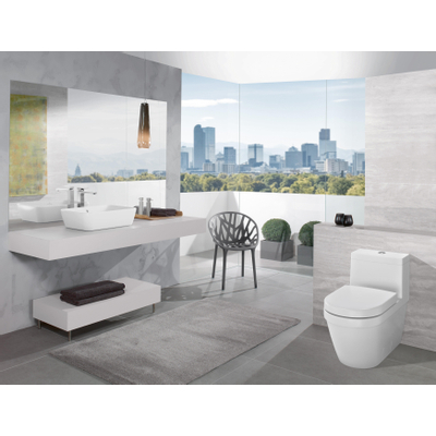 Villeroy & boch architectura lavabo 60x40.5x15.5cm rectangle avec trou de trop-plein céramique blanche alpin brillant