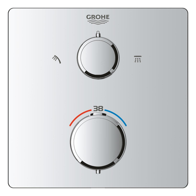 GROHE QuickFix Precision Thermostat Perfect inbouw douchesysteem met Vitalio Rain Mono 310 hoofddouche chroom