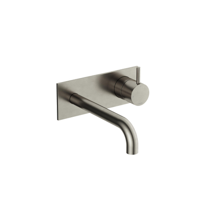Hotbath Cobber Afbouwdeel - voor wastafelkraan - 18cm uitloop - geborsteld nikkel (RVS)