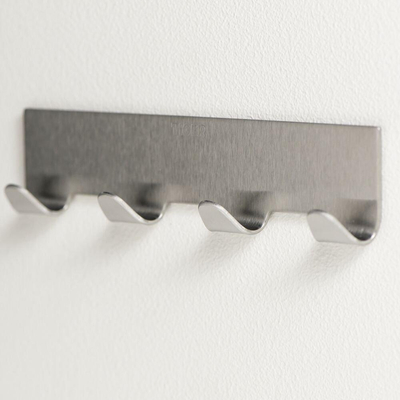 Tiger Portemanteau Basic acier inoxydable brossé 12.6x3x1.6cm