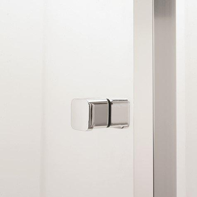 Crosswater Clear 6 porte de douche - pivotante - 90x198cm - avec verre de sécurité 6mm - clair - argent