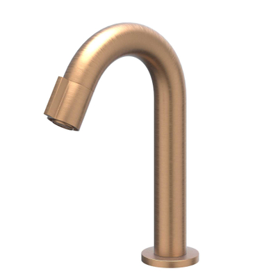 IVY Pact Robinet de lavabo - courbé - à poser - bas - Cuivre brossé mat PVD