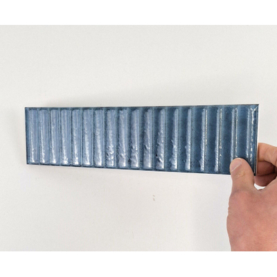 SAMPLE Terravito Sileno Voor wandtegel - 30x7.5cm - 8mm - ribbel - Blauw