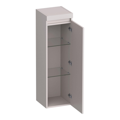 BRAUER Joy badkamerkast - 120x35x35cm - 1 deur - greeploos - rechtsdraaiend - mat zand