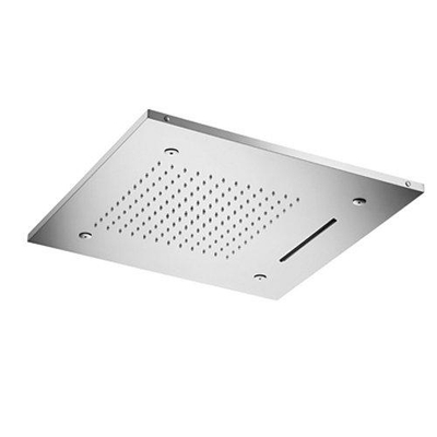 Hotbath Mate Inbouwhoofddouche vierkant - 50x50cm - met cascade en spray - inclusief LED verlichting - chroom