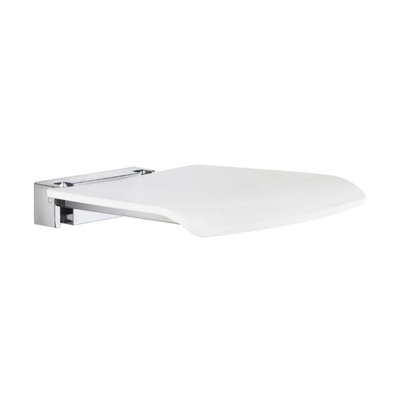 Smedbo Living Siège de douche - 32x6x39.5cm - à suspendre - Aluminium Chrome