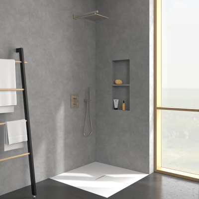 Villeroy & Boch Universal Showers douche principale - 25cm - carré - Nickel brossé mat (inox)