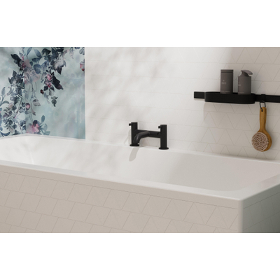 Hansgrohe Zesis mitigeur bain sur gorge - deux poignées - noir mat