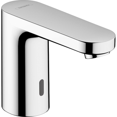 Hansgrohe Vernis Blend wastafelkraan elektronisch 6V warm water - hoogglans chroom