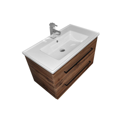 Sanicare q10 lavabo 100x45cm 1 trou pour robinet avec trop-plein rectangle céramique blanc