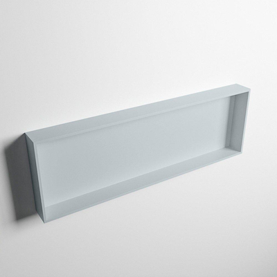 Mondiaz Easy nis 29.5x89.5x8cm voor Inbouw/opbouw 1 open vak Solid surface Clay/Clay