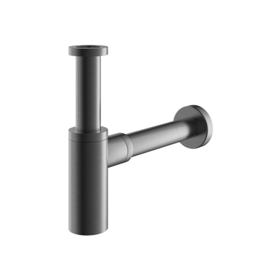 Hotbath Archie Design sifon rond BGP - PVD - geborsteld gunmetal (antraciet)