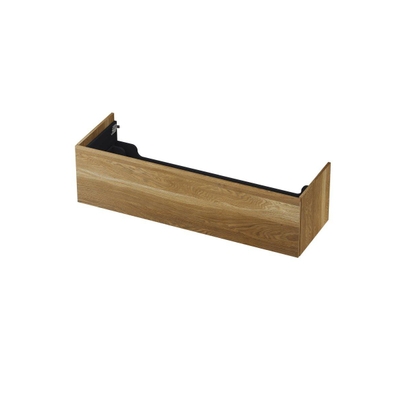 INK Wastafelonderkast - 140x45x37.6cm - 1 lade - push to open - met recht opdekfront - Eiken - Aqua