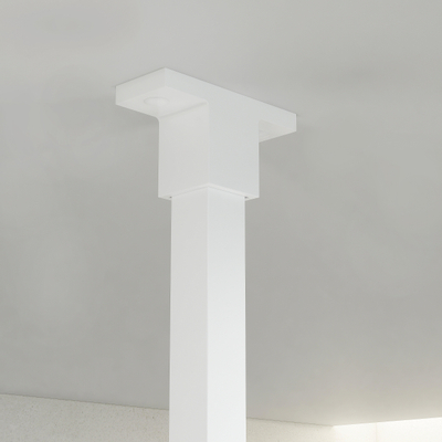 FortiFura Galeria Barre de renfort plafond 125cm pour douche à l'italienne - blanc mat