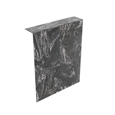 MONDIAZ HOPE Toiletplaat Set - solid surface achterwand - 100x125cm - Planchet 100x23cm - niet voorgeboord - Lava