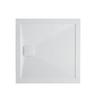 Crosswater Kai Stone bonde de receveur de douche 90mm blanc