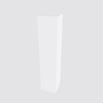 MONDIAZ BEAM Armoire colonne - 160cm - 2 portes - talc