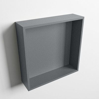 MONDIAZ EASY Nis - 29.5x29.5cm - geschikt voor in- of opbouw - 1 vak - kleur Plata | Plata