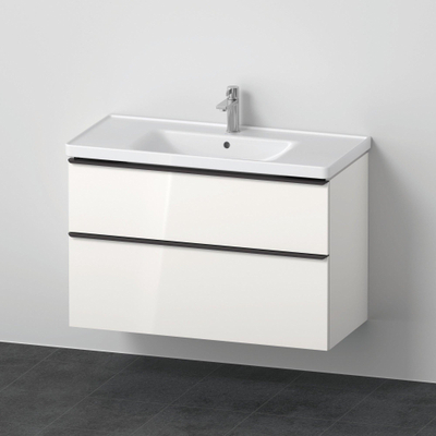 Duravit D-neo Meubelset - met wastafelonderbouwkast - met 2 laden - met softclose - 100x20x48cm - inclusief wastafel - wit hoogglans