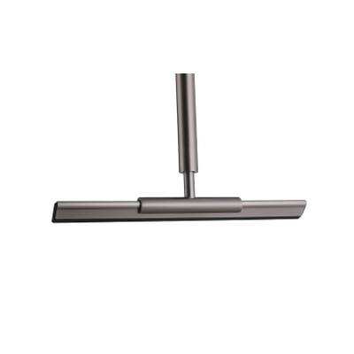 Fortifura Galeria Vloerwisser - 125cm - inclusief houder - geborsteld gunmetal (antraciet)