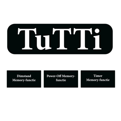 TuTTi Q-Mirrors Spiegel - 100x70 - rechthoek - touch-icoontjes - spiegelverwarming - LED verlichting - 3 kleuren - horizontale strook + ambiance onder - omlijsting - zwart mat