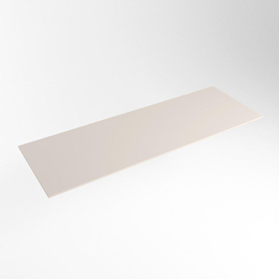 Mondiaz TOP 23 Topblad - 120x23.5x0.9cm - geschikt voor afdekplaat - Solid surface - Linen