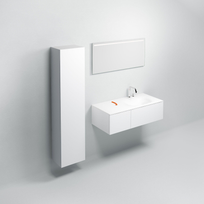 Clou Hammock armoire colonne 40x170cm réversible MDF Blanc mat