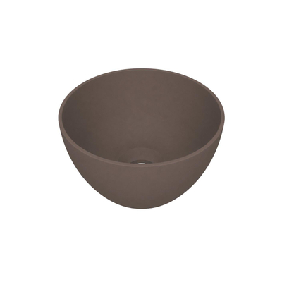 Arcqua Olivia Waskom - 22x22cm - rond - opbouw - mat mokka