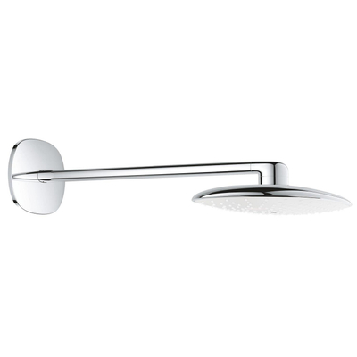 GROHE Rainshower Mono 360 Hoofddouche - 36.1x22cm - 1 straalsoort - wandarm 45cm - moon white/chroom