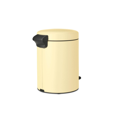 Brabantia NewIcon Poubelle à pédale - 5 litres - seau intérieur en plastique - mellow yellow