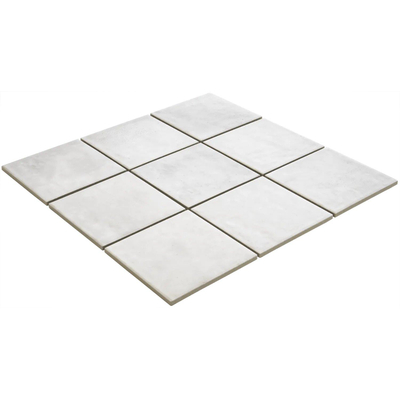 La Mosaic Factory Kasba carreau mosaïque - 30x30cm - carrelage mural - Carré - Porcelaine Blanc brillant