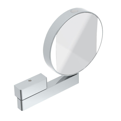 Emco Prime make-upspiegel – rond Ø20,2 cm – LED-verlichting – 3x en 7x vergrotend, vaste aansluiting – Chroom