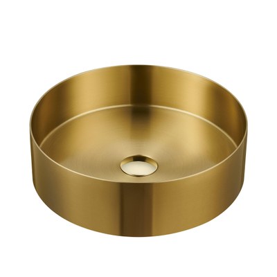 Saniclass ONE vasque a poser 36x11cm inox laiton brosse