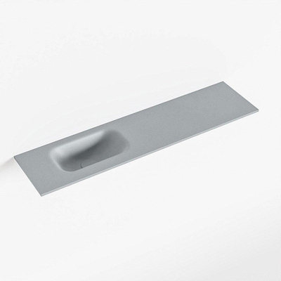 Mondiaz EDEN Fontein - 90x23x0.9cm - wasbak Links - zonder kraangaten - voor toiletmeubel - Solid surface - Plata