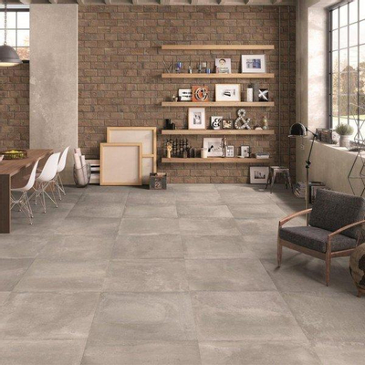 SAMPLE Ceralto Klinka Raw Carreau de sol et de mur 80x80cm 10mm rectifié R10 grès cérame Cenere