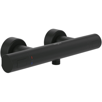 Villeroy & Boch Universal Taps & Fittings Mitigeur thermostatique de douche pour douche Rond - noir mat
