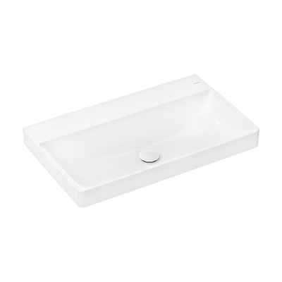 Hansgrohe Xelu Q wastafel - 80x48x8cm - zonder kraangat - opzet - wit
