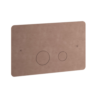 Hotbath Archie Plaque de commande POUR Geberit UP320/UP720 (non compatible avec porte-bloc WC) cuivre brossé PVD