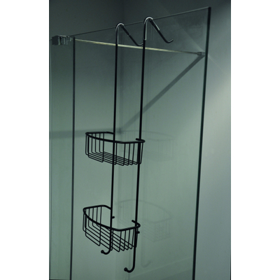 Xellanz Domo étagère de douche suspendue noir mat