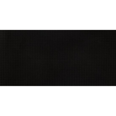 Kronos Metallique Carreau mural - 60x120cm - 10mm - rectifié - porcelaine - Carre Noir (Noir)