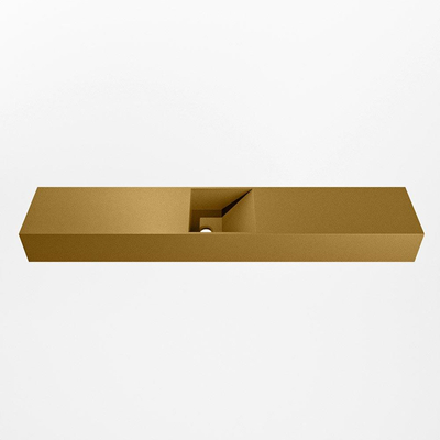 Mondiaz TYNE Lave-mains - 120x23x12cm - vasque au milieu - sans trous de robinetterie - solid surface - Oro