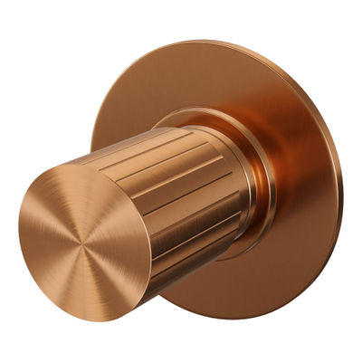 BRAUER Stripe Robinet d'arrêt encastré - pièces d'encastrement et de finition - cuivre brossé PVD