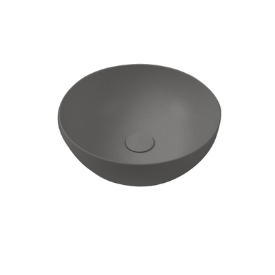 Royal plaza Kolor opzetfontein rond 24cm + Margarita pop up plug 1 1/4" antraciet