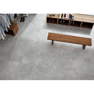 ÉCHANTILLON Terravito Velaro carreau mural et de sol - 120x120cm - rectifié - Aspect béton - Pearl mat (gris)